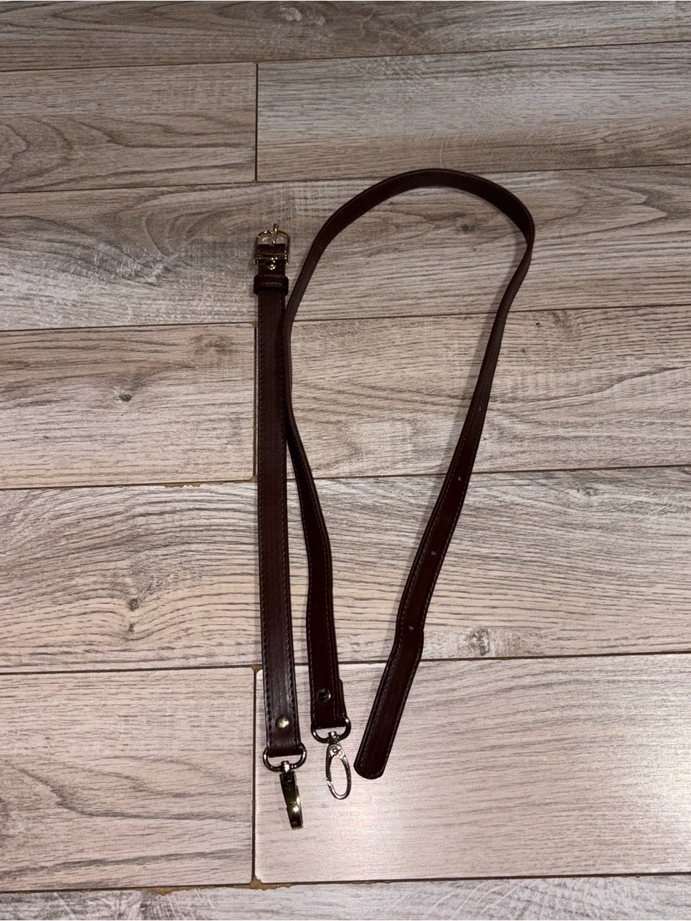 Brown Leather Crossbody Strap